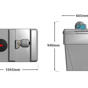 Powertank RECTANGULAR 300 fixed speed - 2600310 - Image 3