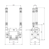 Grundfos STP-2.0B 2.0bar Amazon Brass Positive Head Shower Pump 96787462 - Image 3