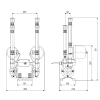 Grundfos STN-1.5B 1.5bar Amazon Brass Negative Head Shower Pump 96787503 - Image 2