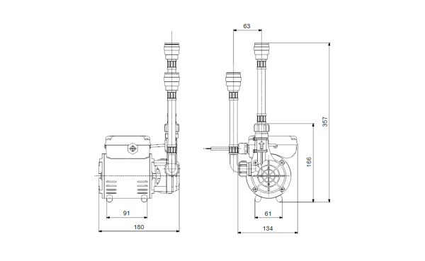 Grundfos SSR2-2.0 C 2Bar Shower Pump Positive Head 98950218 - Image 2