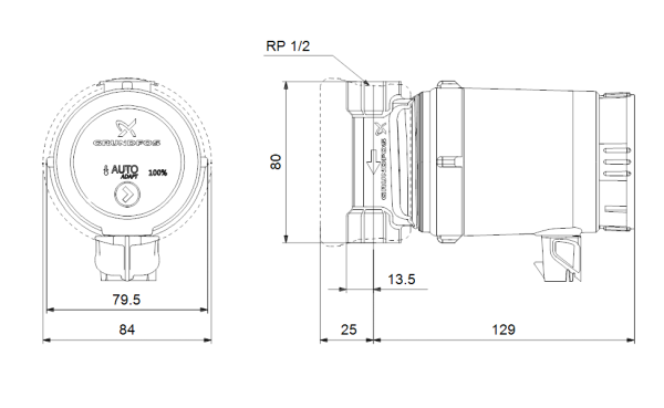 Grundfos Comfort 15-14 BA PM GB 99164487 - Image 3
