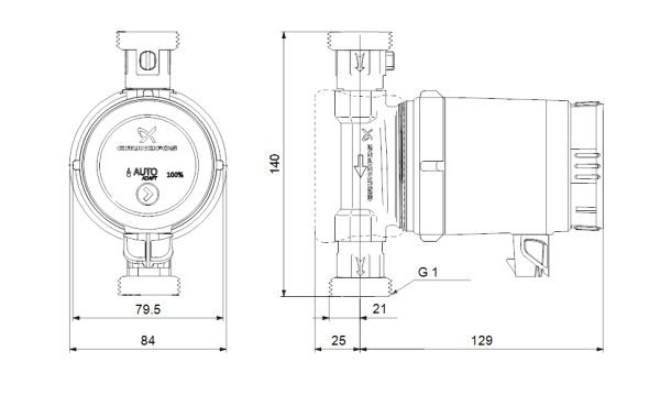 Grundfos Comfort 15-14 BXA PM GB 99164488 - Image 3