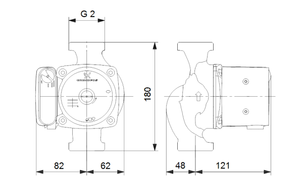 Grundfos UPS 32-55N 95906773 - Image 3