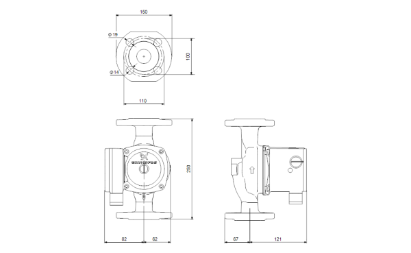 Grundfos UPS 40-50FN 98057242 - Image 3