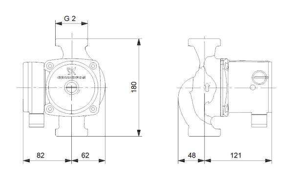 Grundfos UPS 32-80N 98057247 - Image 4