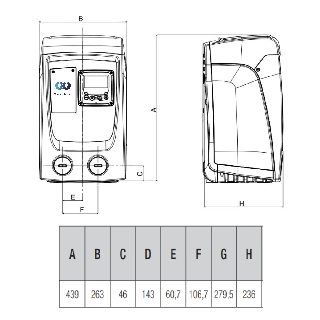 WB-Compact 4.5 low mains pressure booster (ACM Series) - Image 8