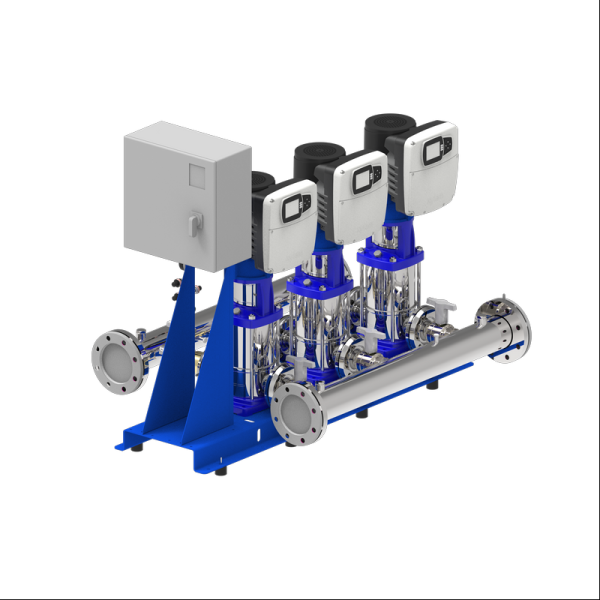 Lowara Three Pump Variable Speed Booster Sets with e-SV Vertical Multistage Pumps GHV30/15SVX05F055/4 1008031767
