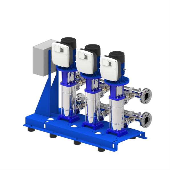Lowara Three Pump Variable Speed Booster Sets with e-SV Vertical Multistage Pumps GHV30/10SVX08R040/4 1008031727