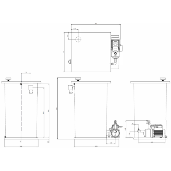 Calpeda Meta Tank 1L-250 Domestic Pressure Tank Set U30007500000 - Image 2