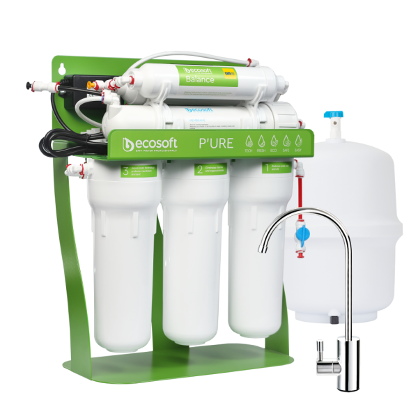 Ecosoft PURE BALANCE reverse osmosis filter with Pump MO675MBALPSECO