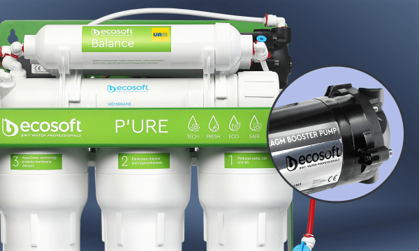 Ecosoft PURE BALANCE reverse osmosis filter with Pump MO675MBALPSECO - Image 10