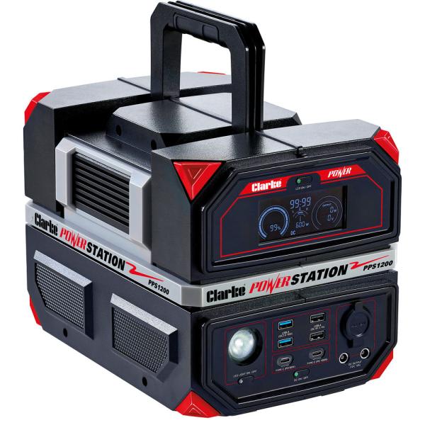 Clarke PPS1200 1200w 504WH Portable Power Station 8877145