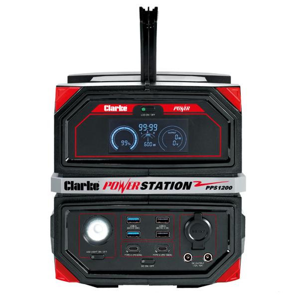 Clarke PPS1200 1200w 504WH Portable Power Station 8877145 - Image 2