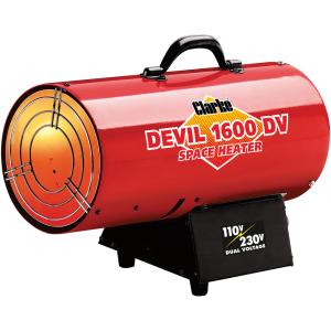 Clarke DEVIL1600DV 36.6kW Dual Voltage Propane Gas Fired Space Heater (110V/230V) 6920191