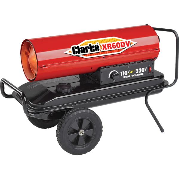 Clarke XR60DV 14.7kW Diesel Dual Voltage Industrial Space Heater (110V/230V) 6931015