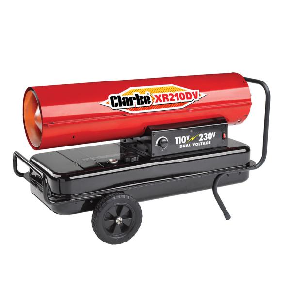 Clarke XR210DV 61.5kW Paraffin/Diesel Dual Voltage Industrial Space Heater (110V/230V) 6931032