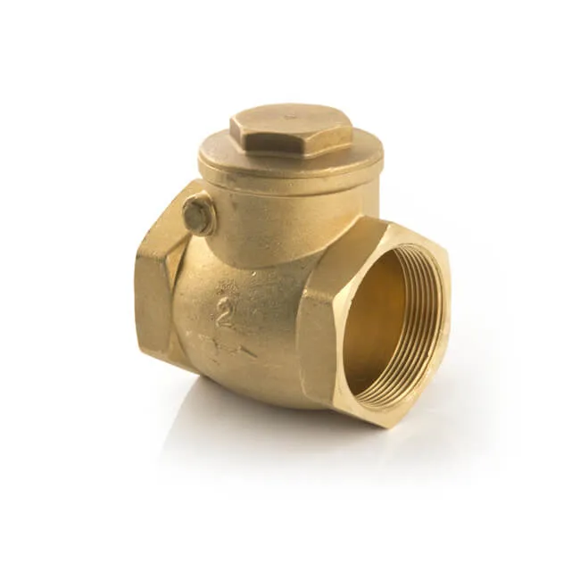 2" brass swing check return valve sprung