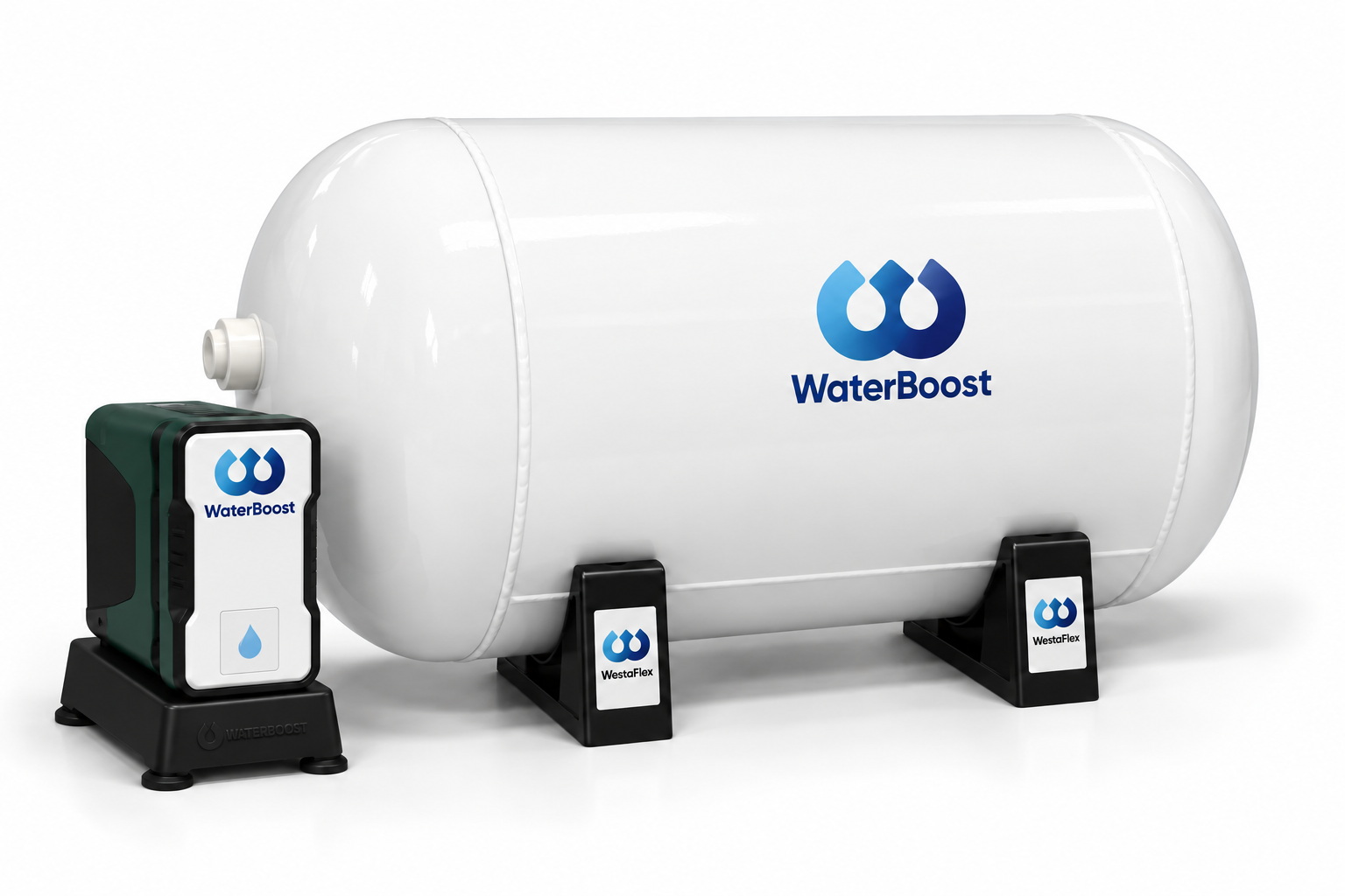 WaterBoost ATX-250H - 3.0 bar Horizontal Whole-House Mains Pressure Booster